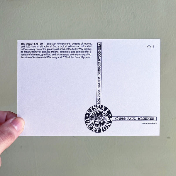 Somewhere in the Solar System - Greetings Postcard