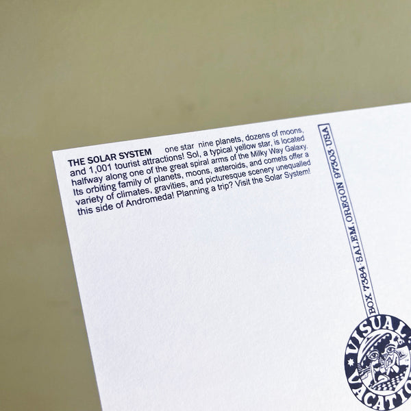 Somewhere in the Solar System - Greetings Postcard