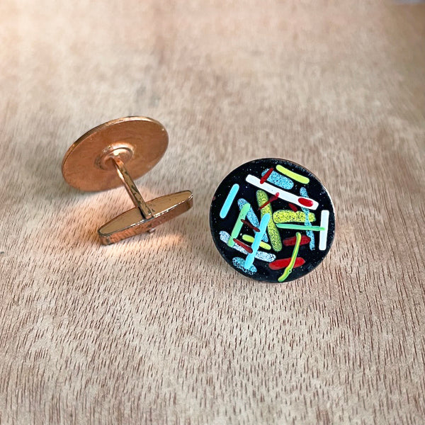 Vintage Paint Splatter Cufflinks