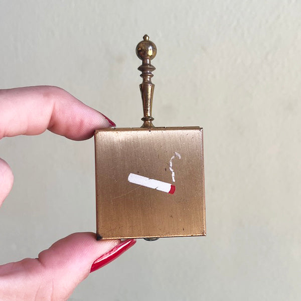 Hand-Painted Cigarette - Vintage Pocket Ashtray