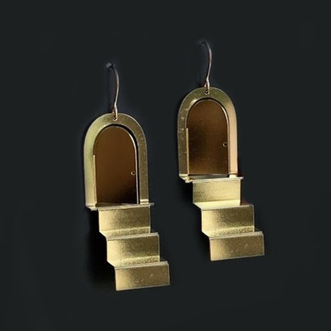 Golden Stairway Earrings