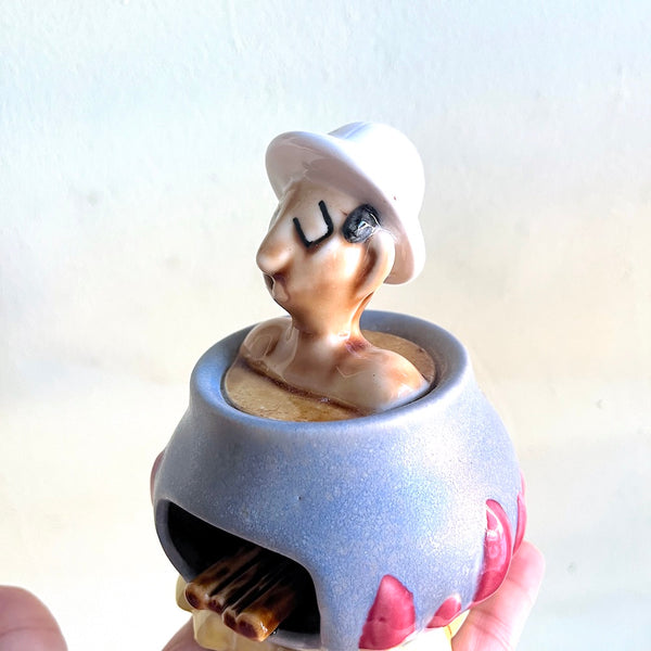 Smoking Soup Ashtray - Vintage 1960's