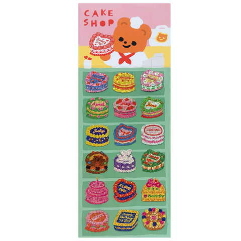 Birthday Month Cake Stickers