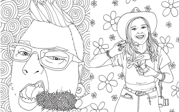 Stoner Babes Coloring Book