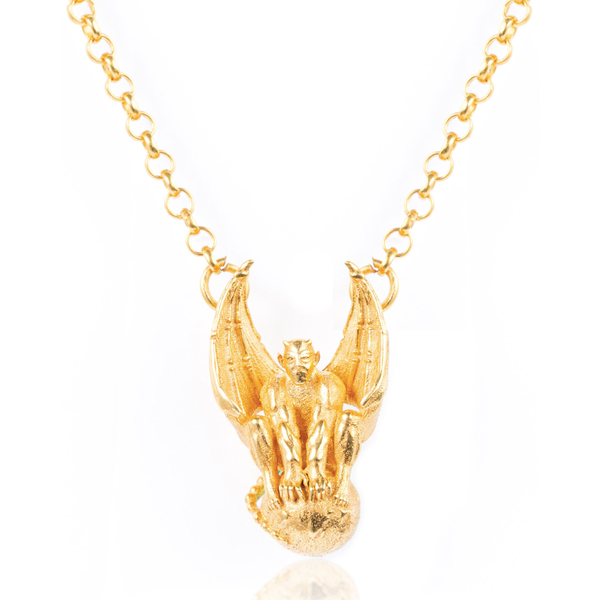 Golden Gargoyle Necklace