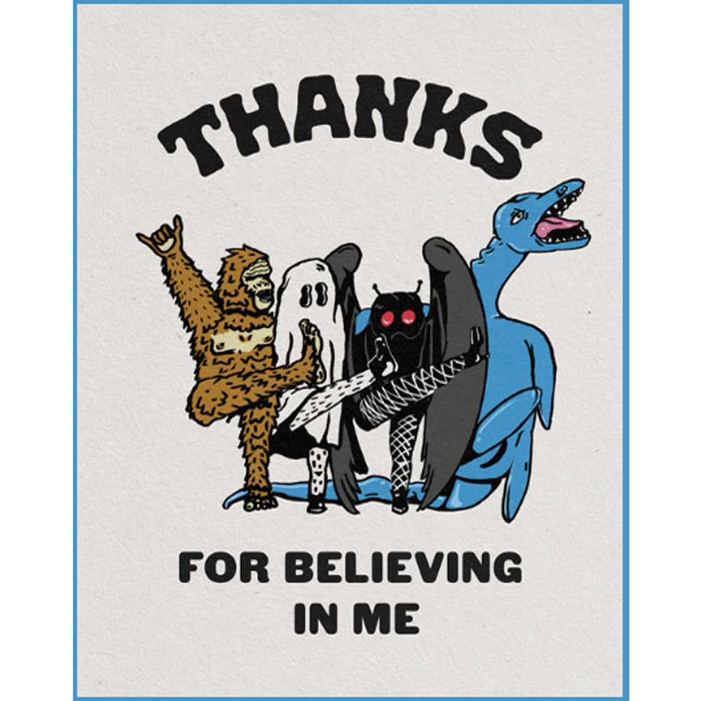 Thanks For Believing In Me Card