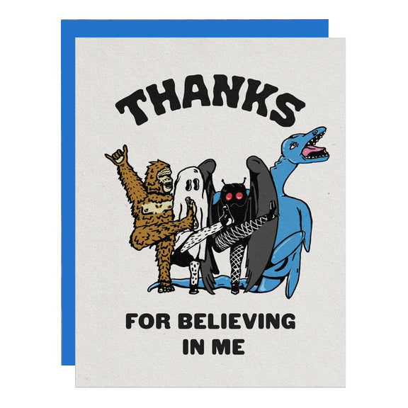 Thanks For Believing in Me Card