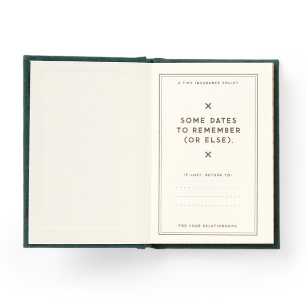 A Tiny Diary for Dates People Get Mad If I Forget
