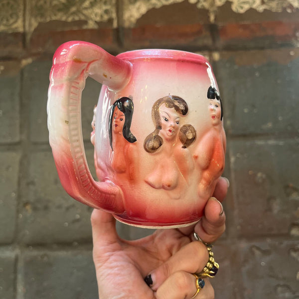 Vintage 1940's Titty Committee Mug