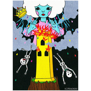 The Tower - Tarot Card Art Print by Naoshi
