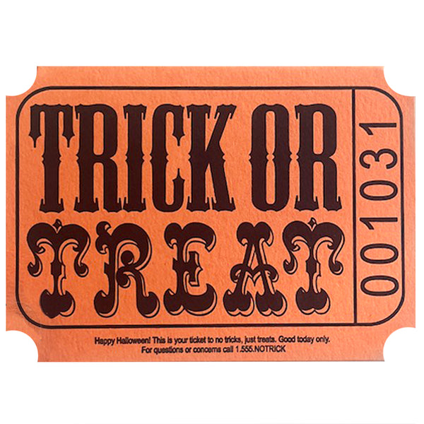 Trick or Treat Ticket Card