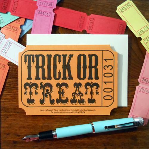 Trick or Treat Ticket Card
