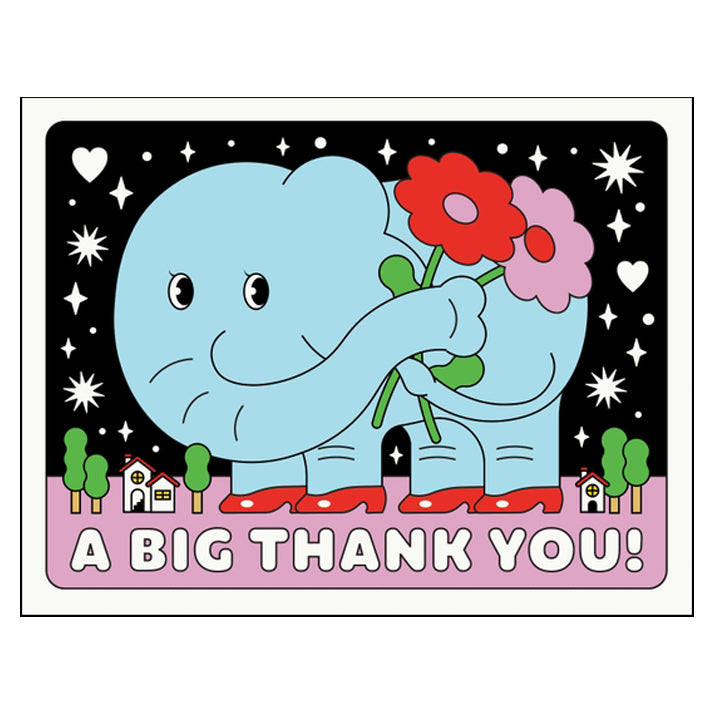 Big Thank You Elephant Card