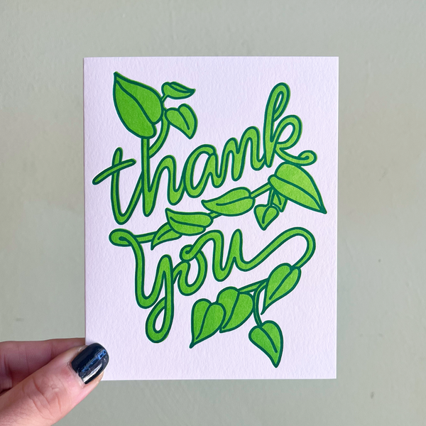 Vining Plant Thank You Card