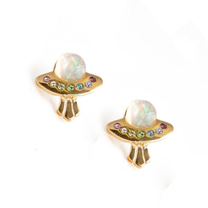 Mini UFO Earrings