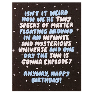 Happy Birthday Mysterious Universe Card