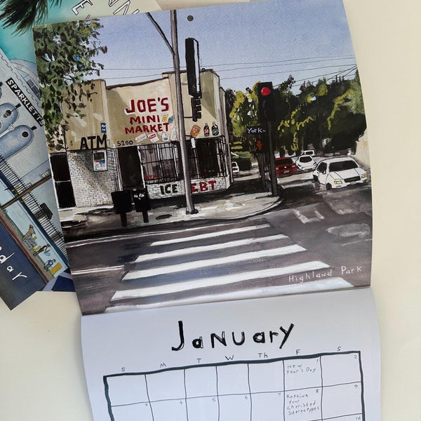 Unknown LA Landmarks 2027 Calendar