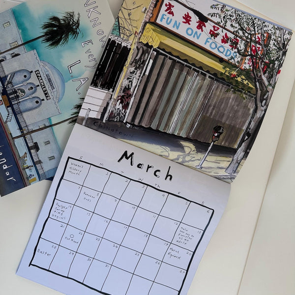Unknown LA Landmarks 2027 Calendar