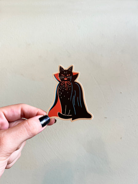 Vampire Cat Sticker