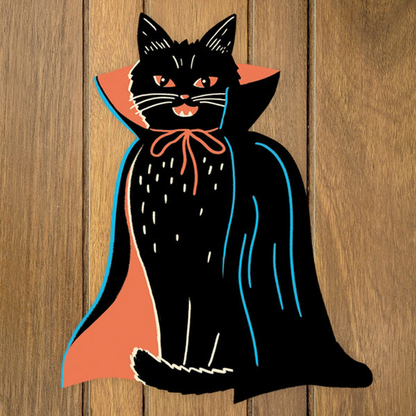 Vampire Cat Wall Decor