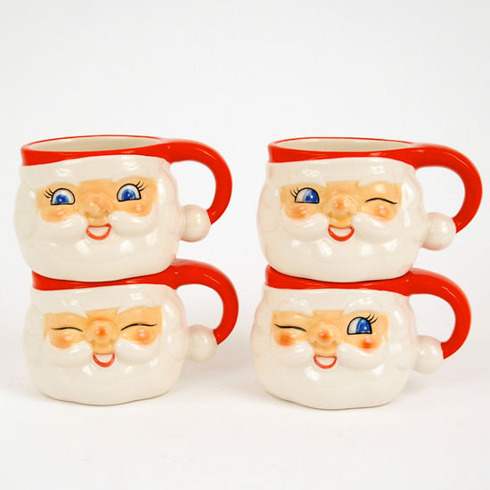 Old School Santa Mugs