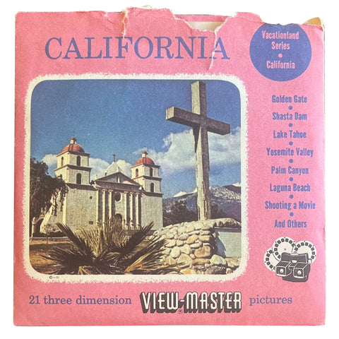 California - Vintage 1950's View Master Reel Set