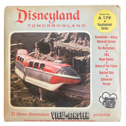 Disneyland Tomorrowland - Vintage 1950's View Master Reel Set
