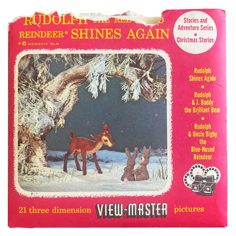 Rudolph The Reindeer - Vintage 1950's View Master Reel Set