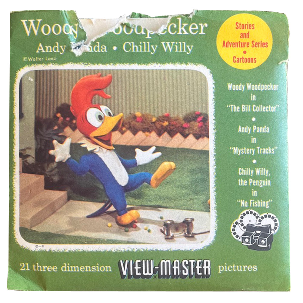 Woody Woodpecker - Vintage 1950's View Master Reel Set