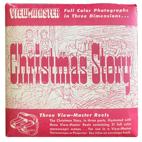 Christmas Story - Vintage 1940's View Master Reel Set