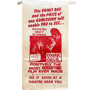 Vintage Mark of the Devil Vomit Bag