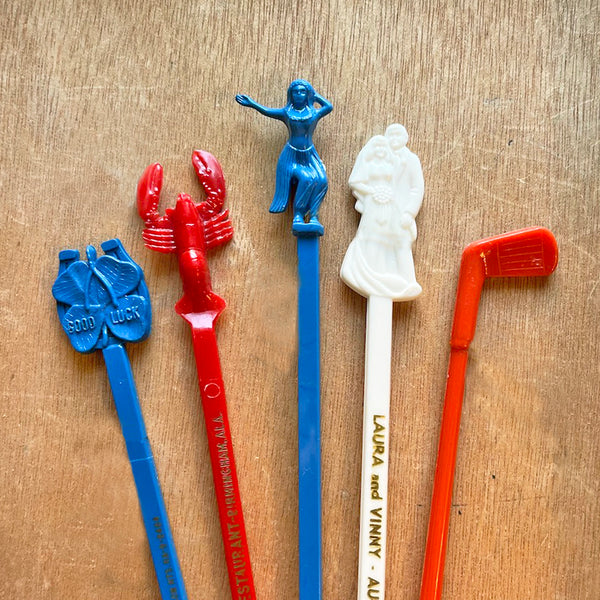 Vintage Souvenir Stir Sticks