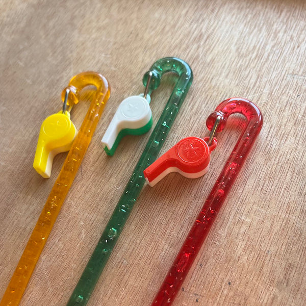 Vintage Whistle Stir Sticks