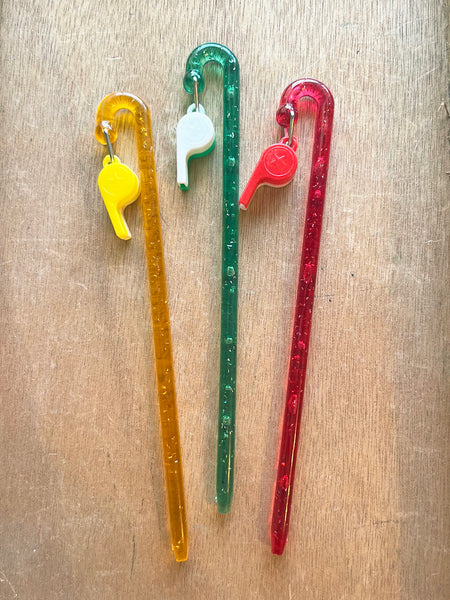 Vintage Whistle Stir Sticks