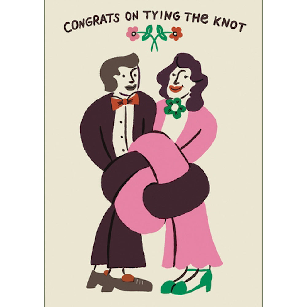 Tie The Knot Wedding Card