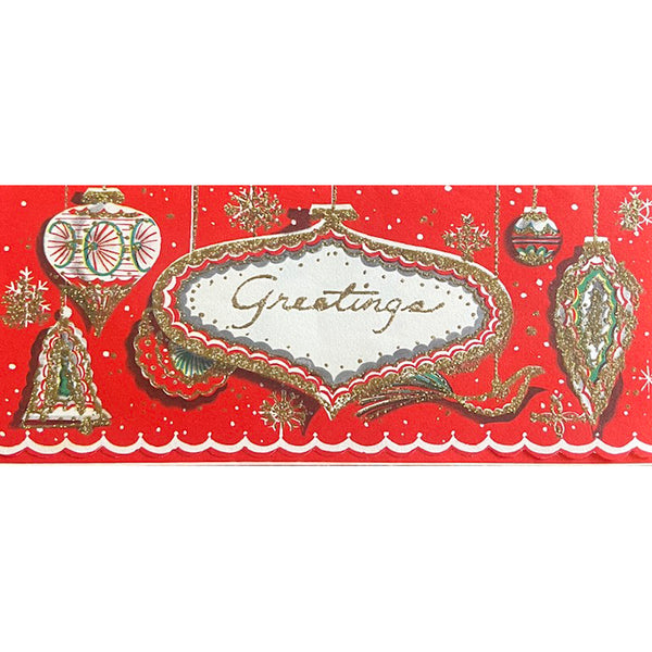 Glitter Greetings - Vintage Christmas Card