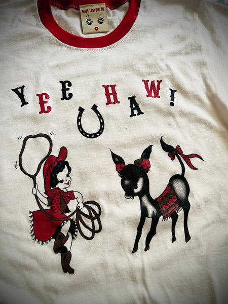 Yee Haw Unisex Ringer Tee