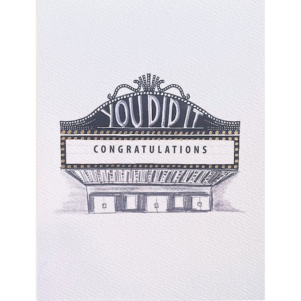 Congrats You Did It Marquis Card