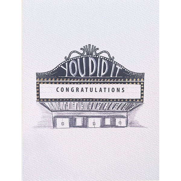 Congrats You Did It Marquis Card