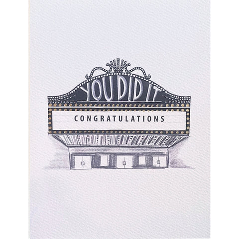 Congrats You Did It Marquis Card