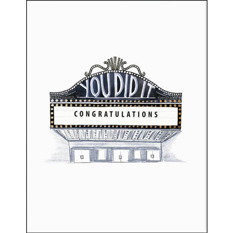 Congrats You Did It Marquis Card