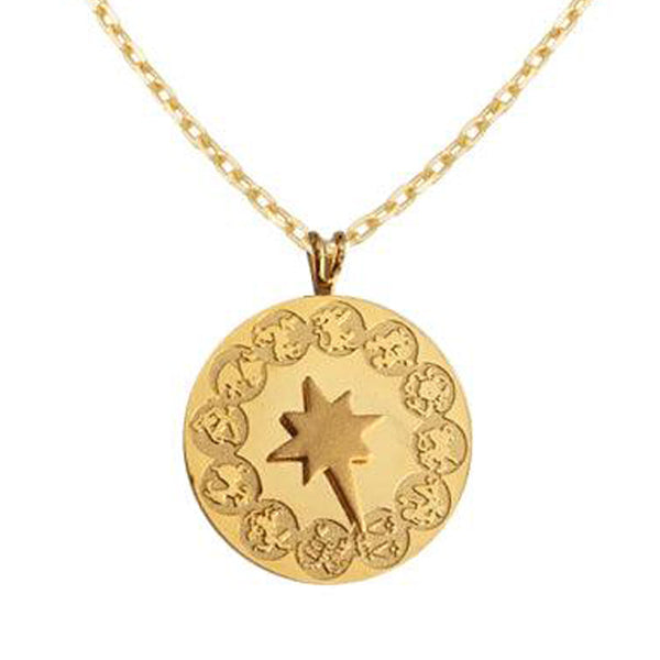 Zodiac Dial Necklace - Vintage 1970's