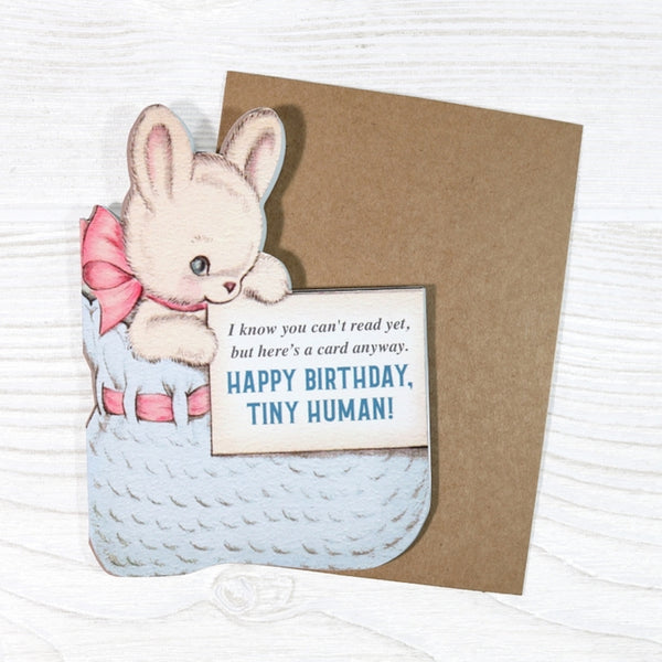Happy Birthday Tiny Human Card