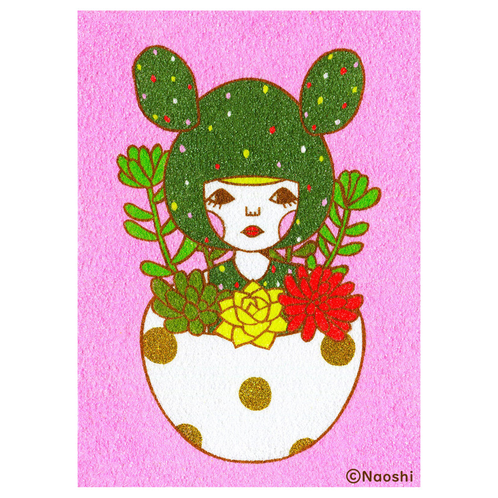 Cactus Print (Pink) by Naoshi