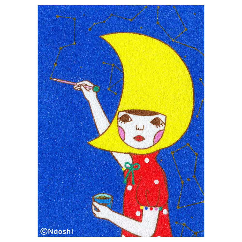 Moon Painter Print by Naoshi