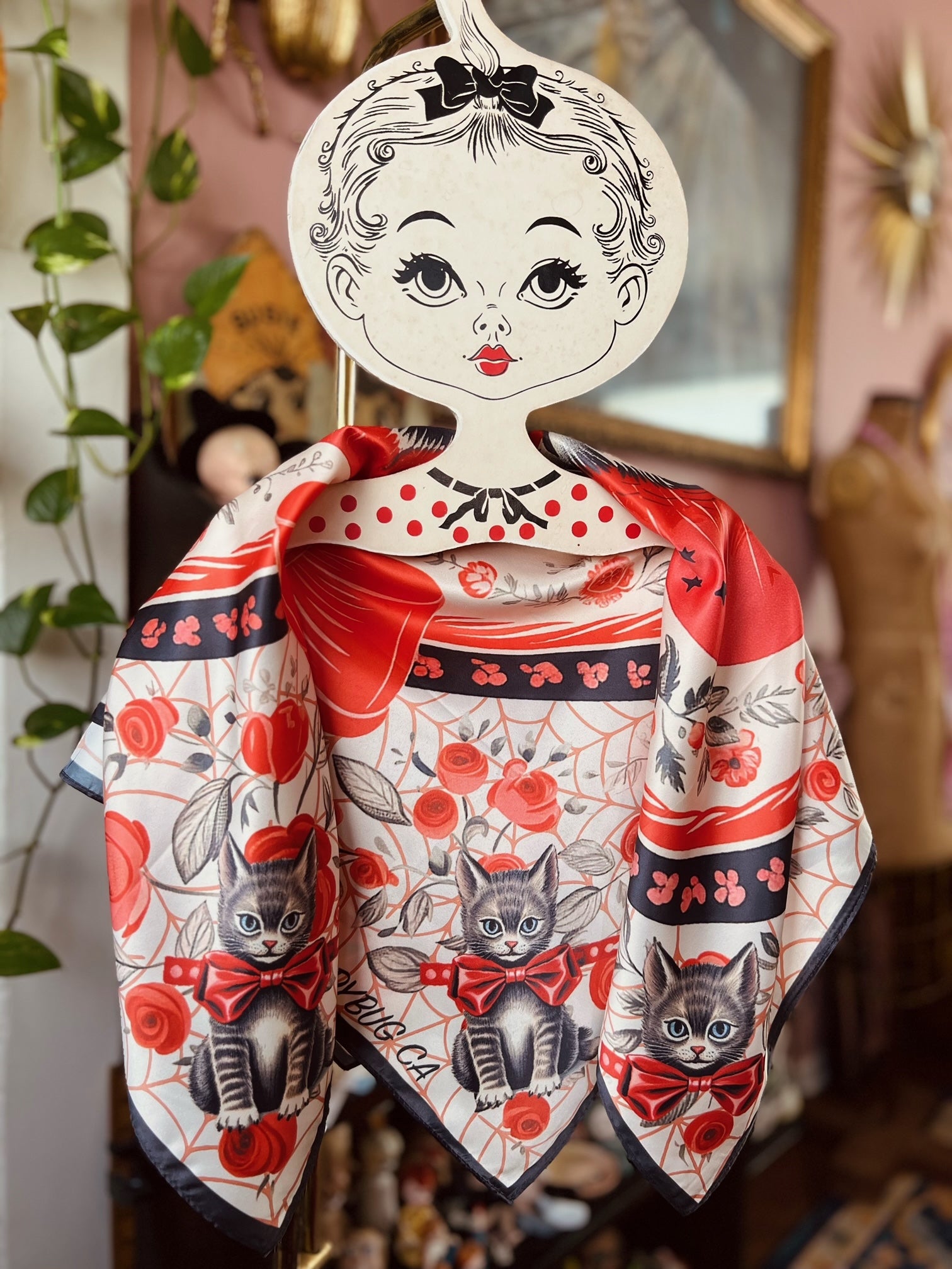 Kitty Cat Sweetheart Scarf | Miss Ladybug | Pygmy Hippo Shoppe