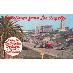 Greetings From Los Angeles (Dodgers) Postcard