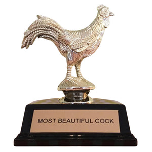 Most Beautiful Cock Award Trophy