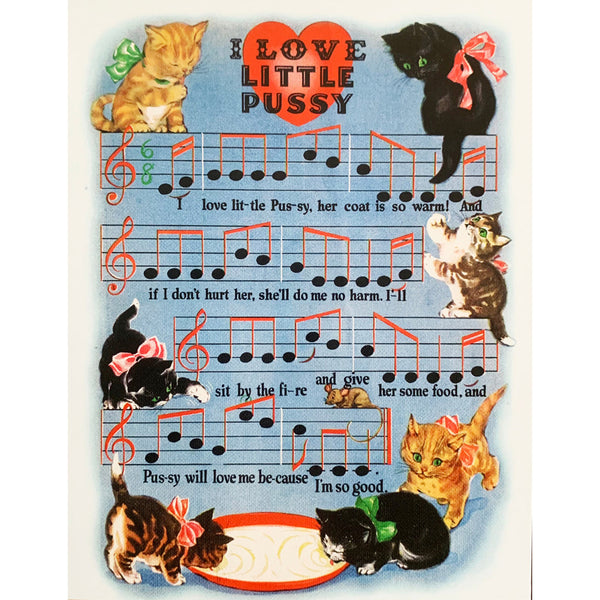 I Love Little Pussy Card