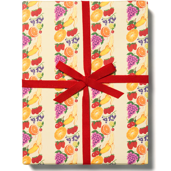 Fruit Stripe Gift Wrap